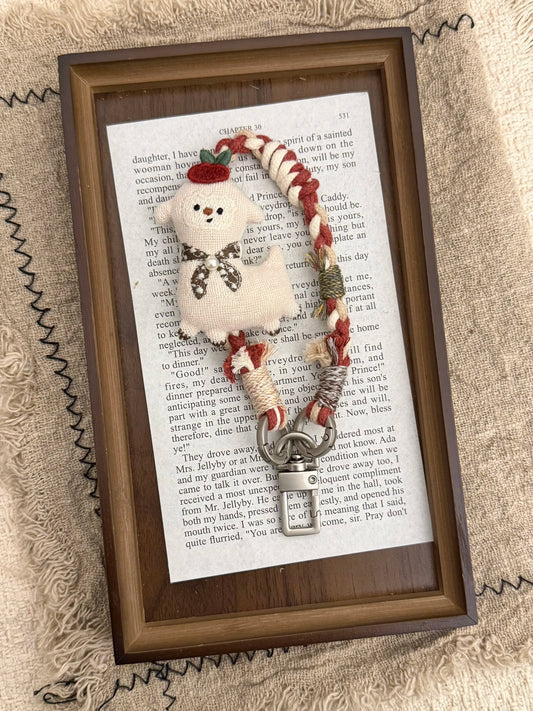 Red apple lamb phone wristlet