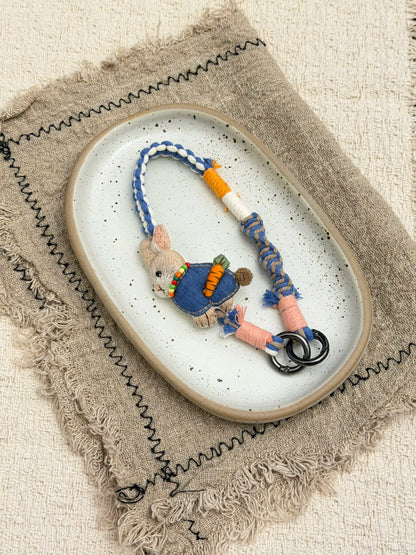 Carrot bunny phone wristlet